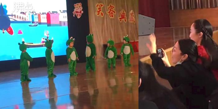 萌娃上台演出后鞠躬磕头谢幕，暖心瞬间感动全场！